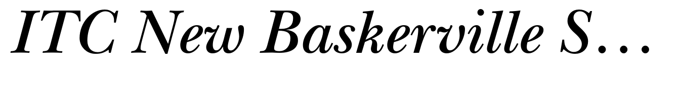 ITC New Baskerville Semi Bold Italic